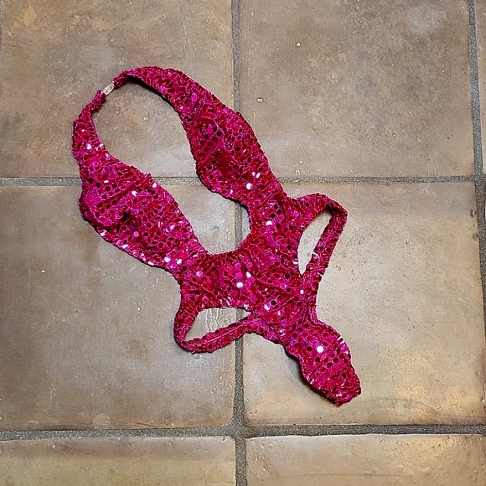 90s! Never worn! Bright pink sexy onsie! 😍